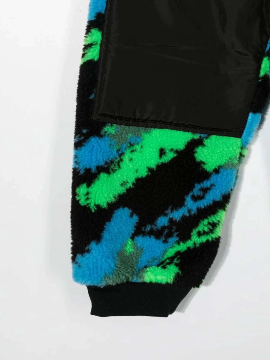 Pantaloni de trening Stella McCartney negri din poliester reciclat - Img 3