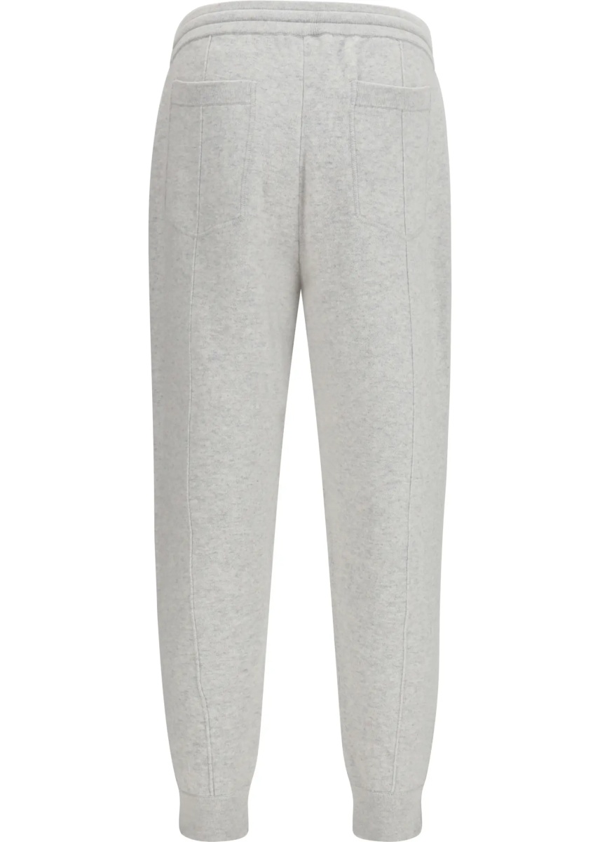 Pantaloni Double-knit cashmere Pants with Crête and zips at the hem - Img 2