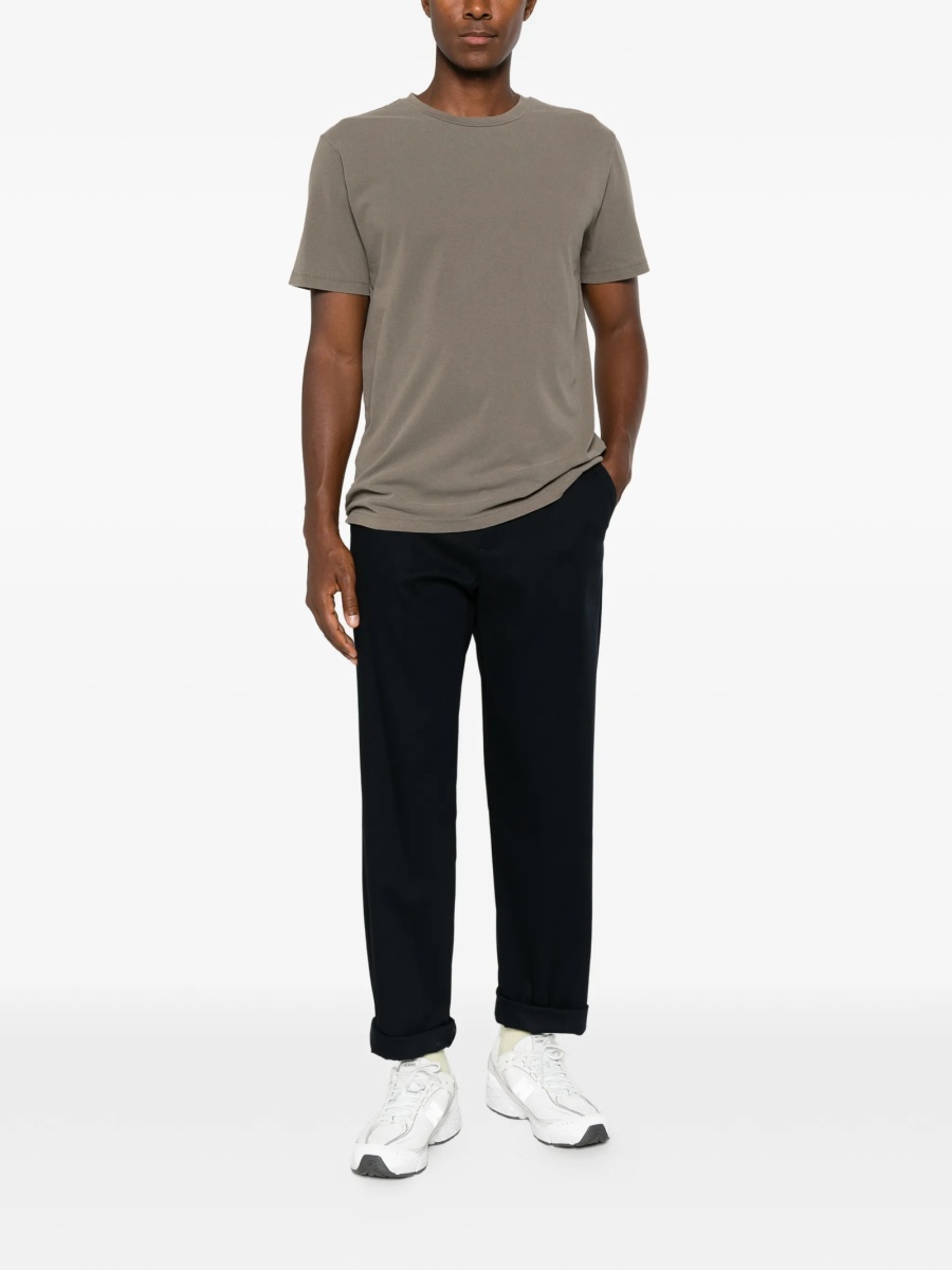 Pantaloni drepti A.P.C. albastri din bumbac organic - Img 2