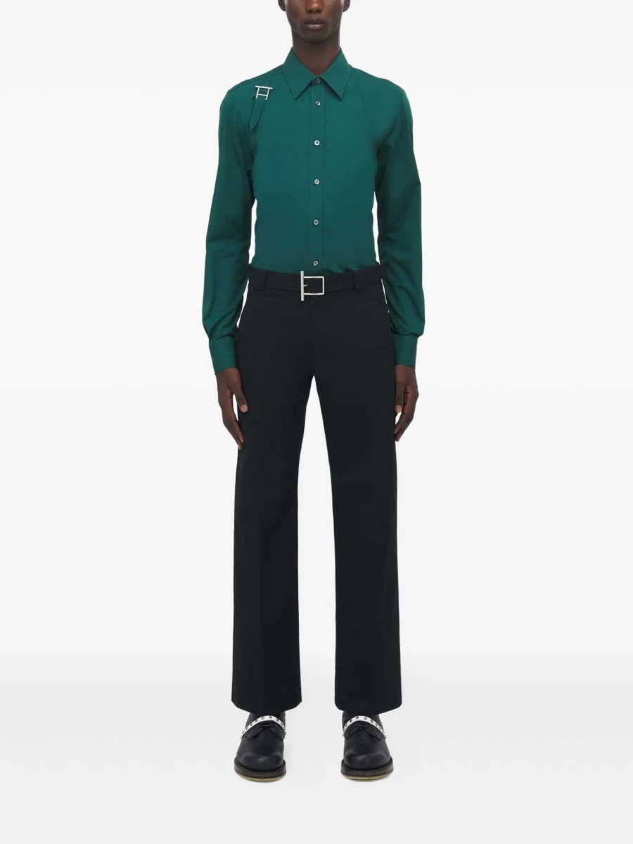 Pantaloni drepti Alexander McQueen negri - Img 2