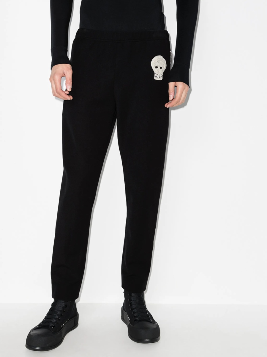 Pantaloni drepti Alexander McQueen negri - Img 2