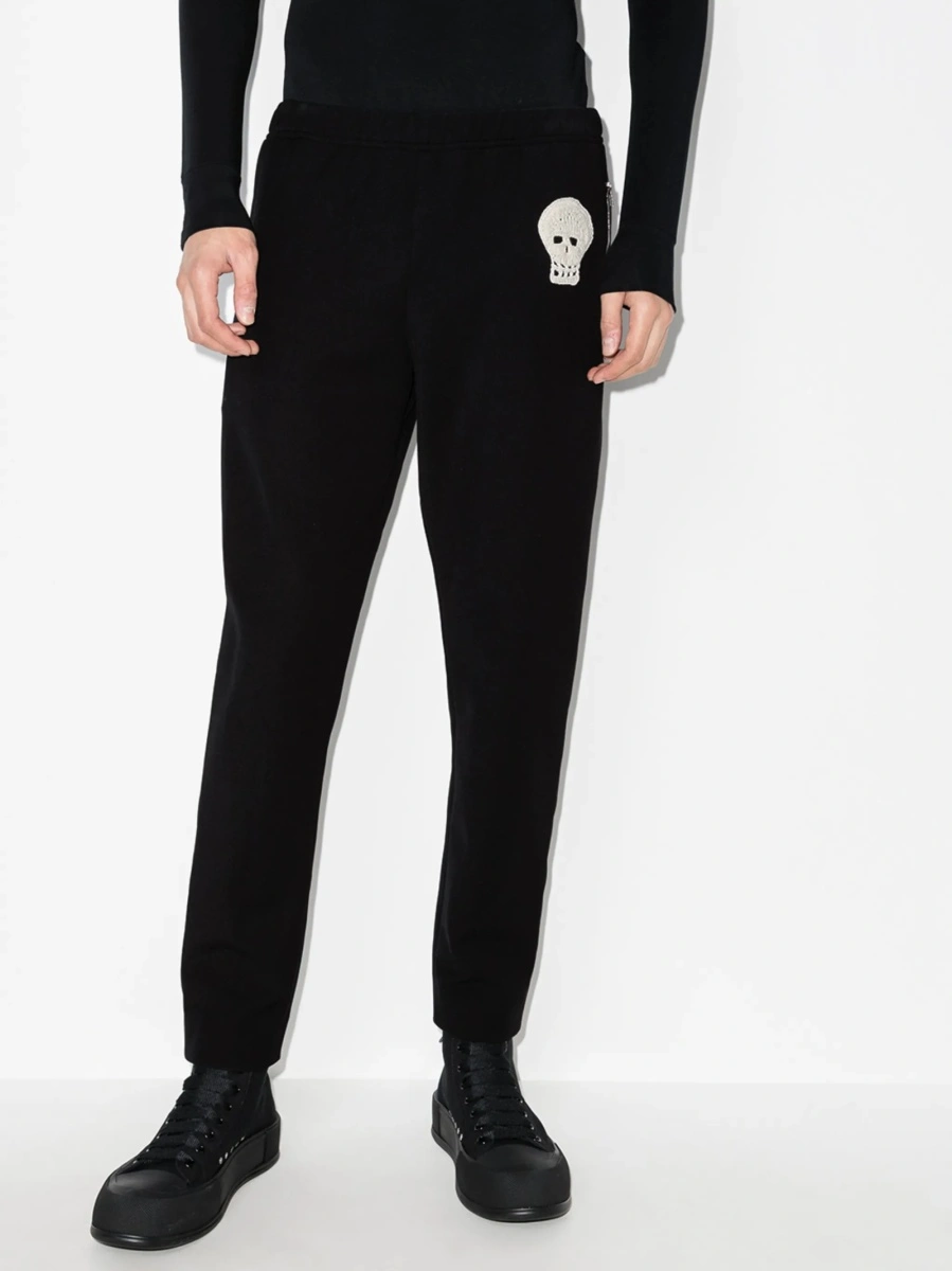 Pantaloni drepti Alexander McQueen negri - Img 2