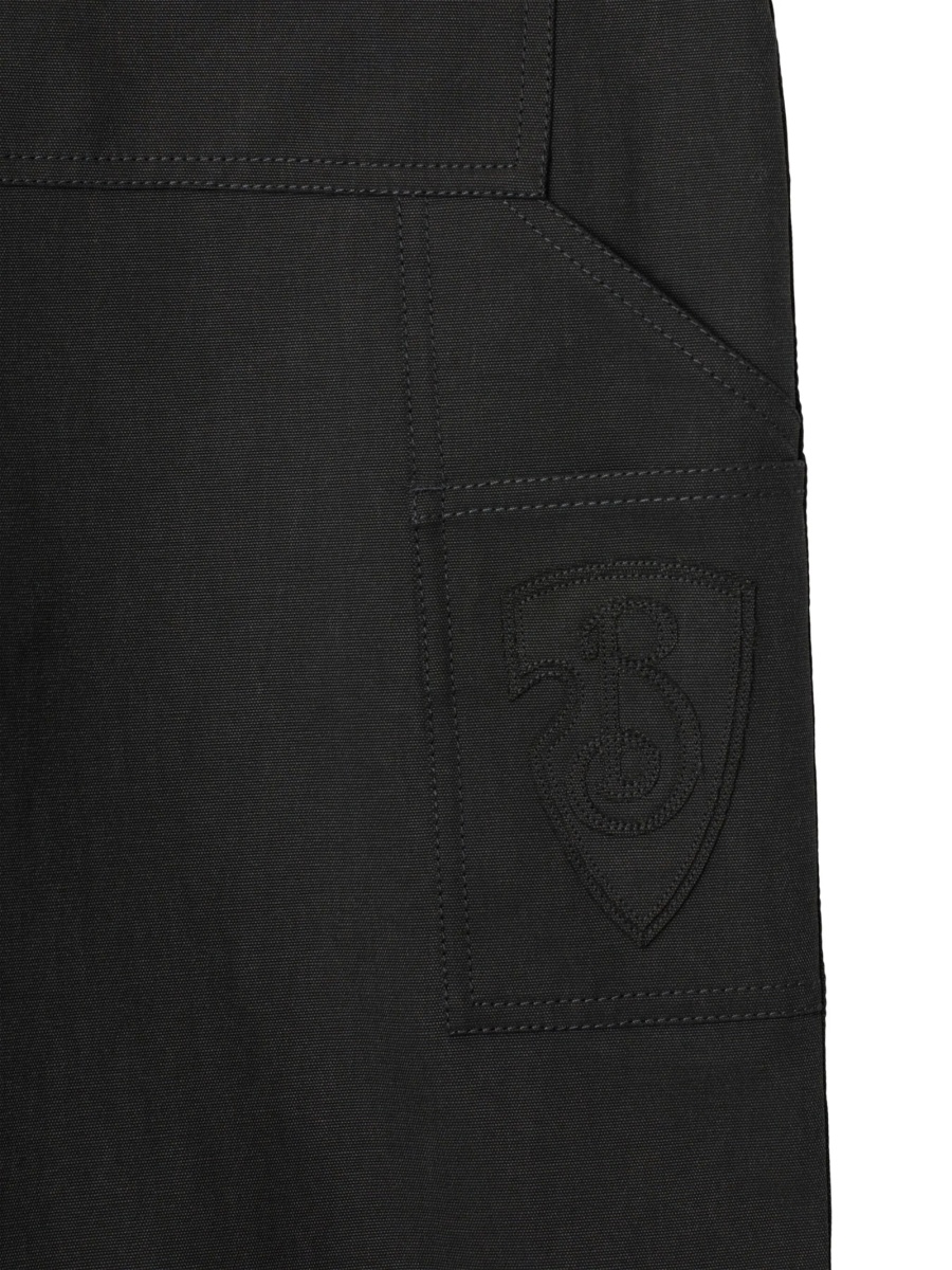 Pantaloni drepti Burberry negri - Img 5