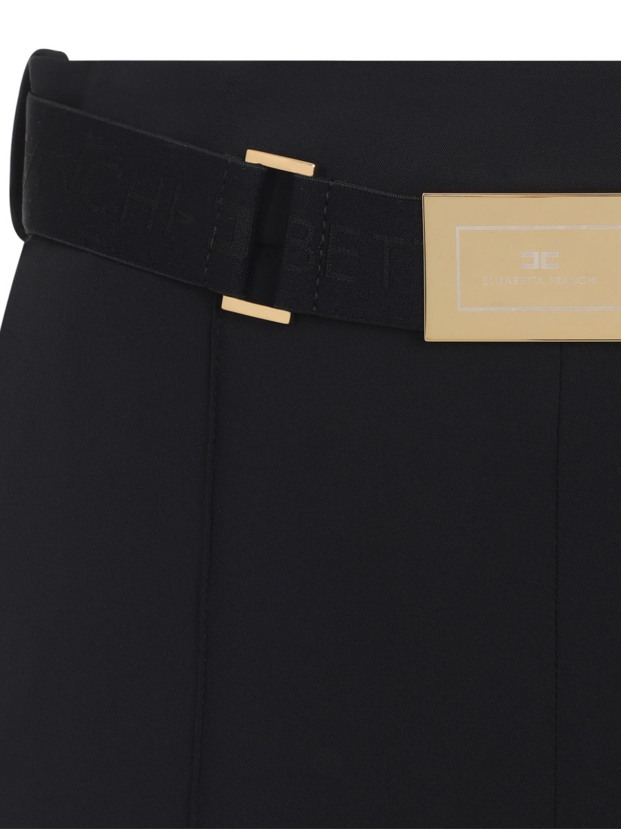 Pantaloni drepti Elisabetta Franchi negri - Img 3