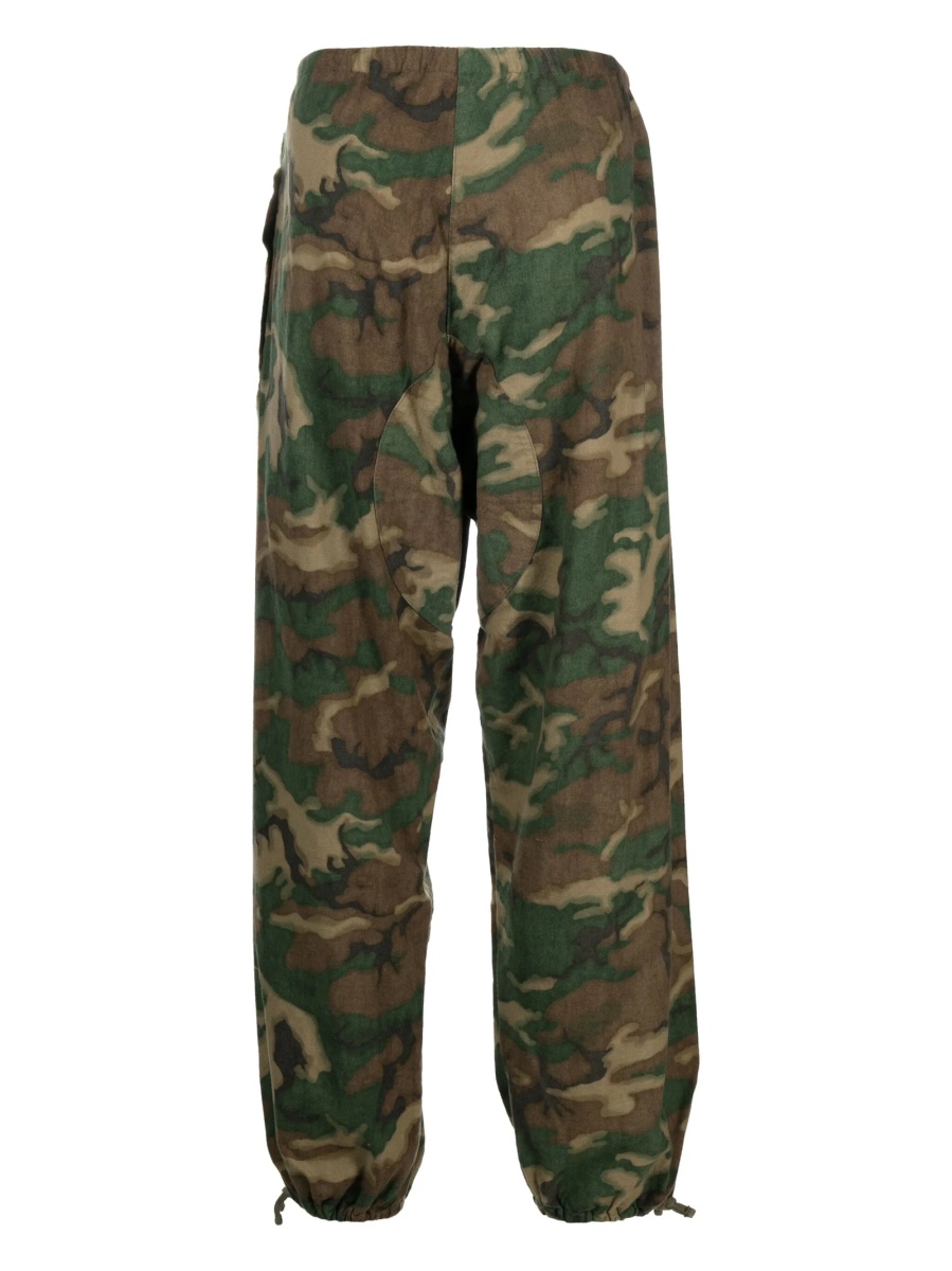 Pantaloni drepti Givenchy maro din bumbac - Img 2