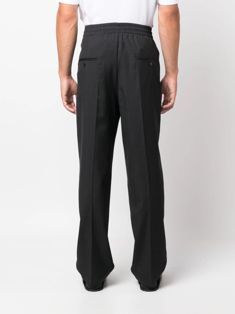 Pantaloni drepti Isabel Marant gri din lana - Img 4
