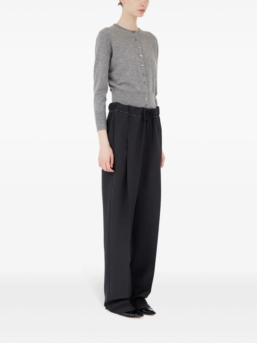 Pantaloni drepti Maison Margiela negri - Img 3