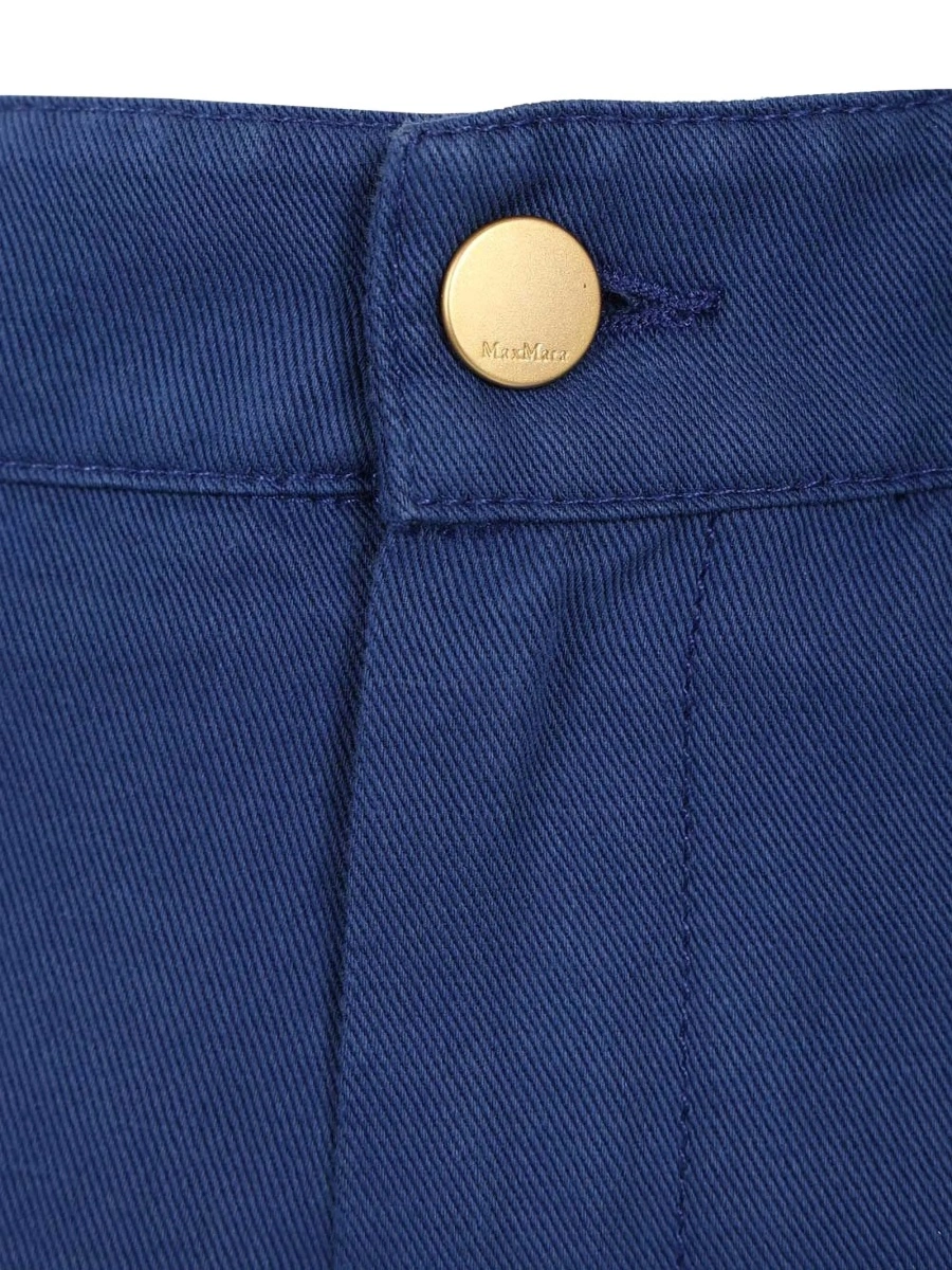 Pantaloni drepti Max Mara albastri - Img 4