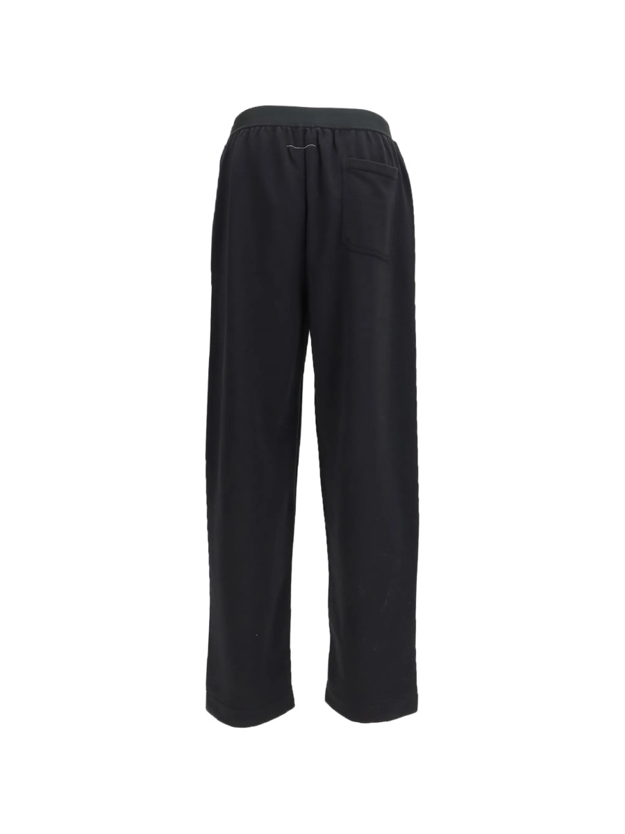 Pantaloni drepti MM6 Maison Margiela negri - Img 2