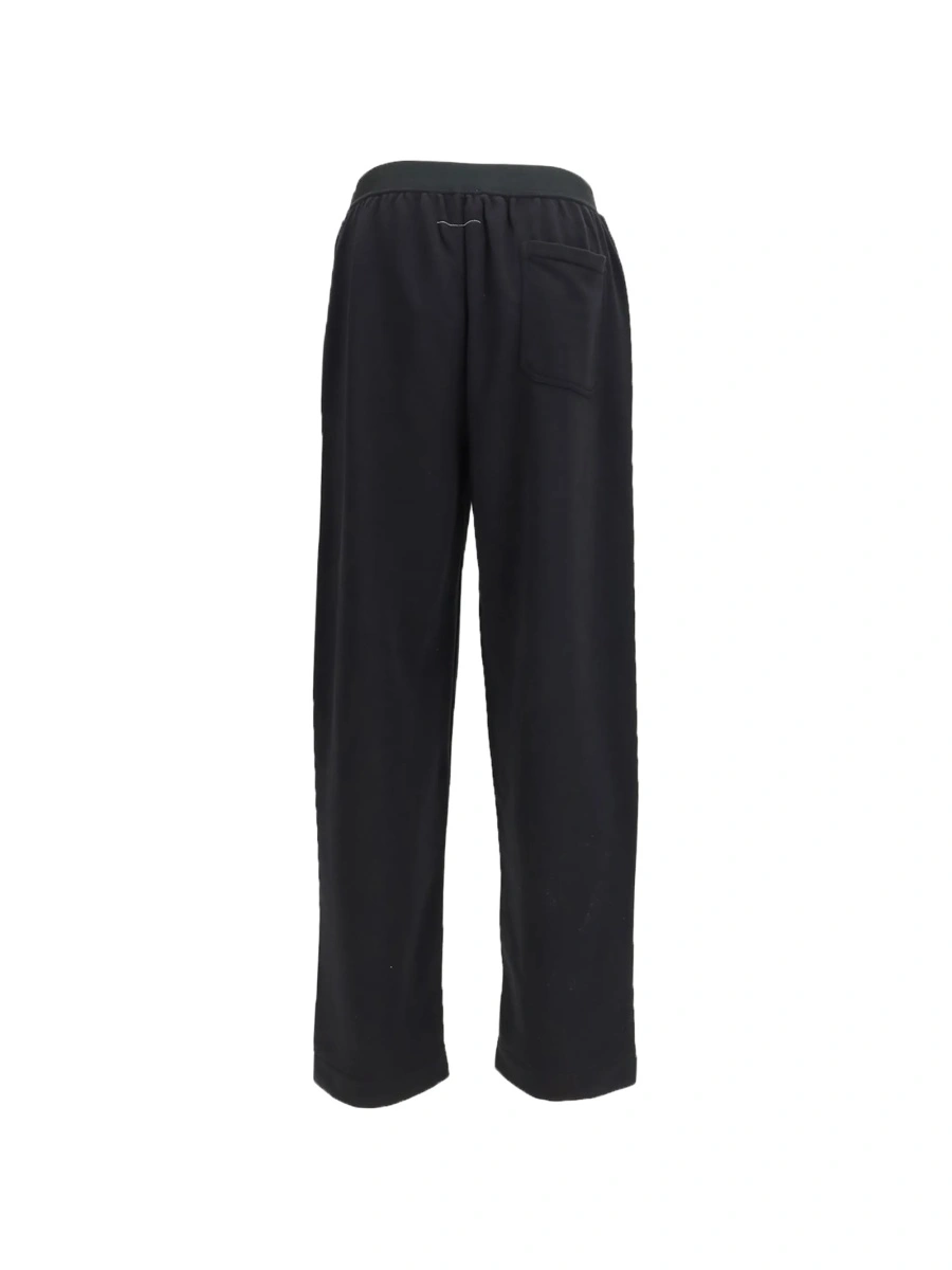 Pantaloni drepti MM6 Maison Margiela negri - Img 2
