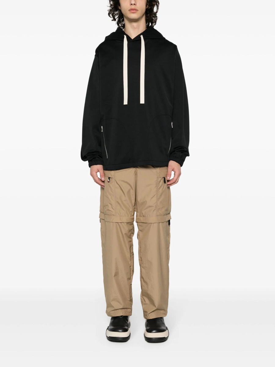 Pantaloni drepti Moncler Grenoble neutri din polyester - Img 2
