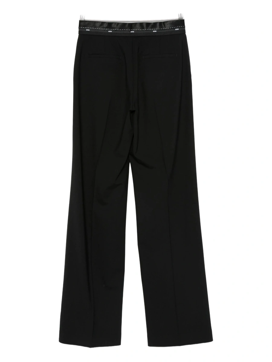 Pantaloni drepti MSGM negri - Img 2