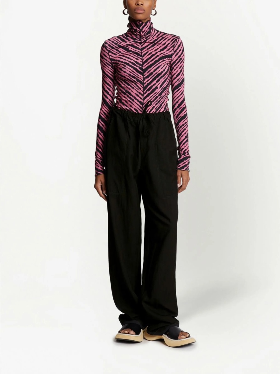 Pantaloni drepti PROENZA SCHOULER WHITE LABEL negri - Img 2