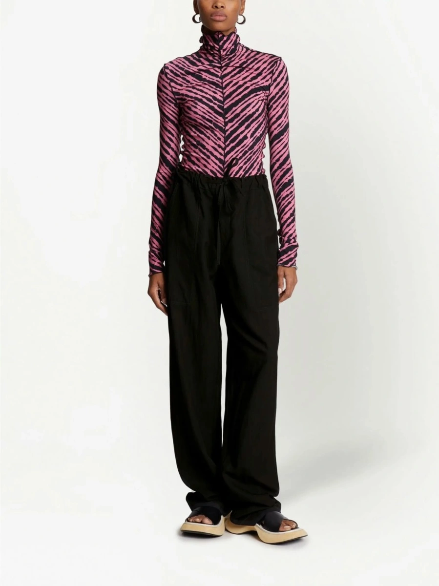 Pantaloni drepti PROENZA SCHOULER WHITE LABEL negri - Img 2