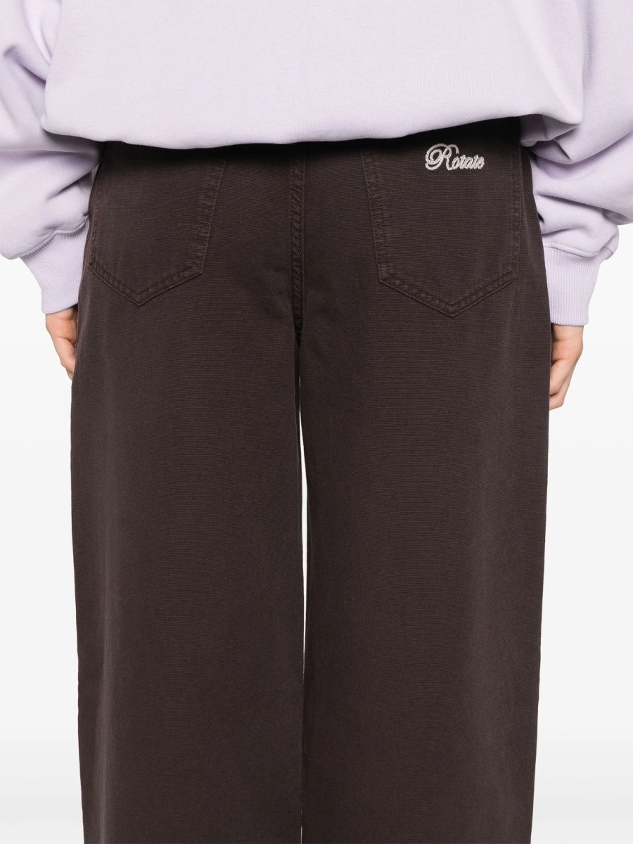 Pantaloni drepti ROTATE Birger Christensen maro - Img 5