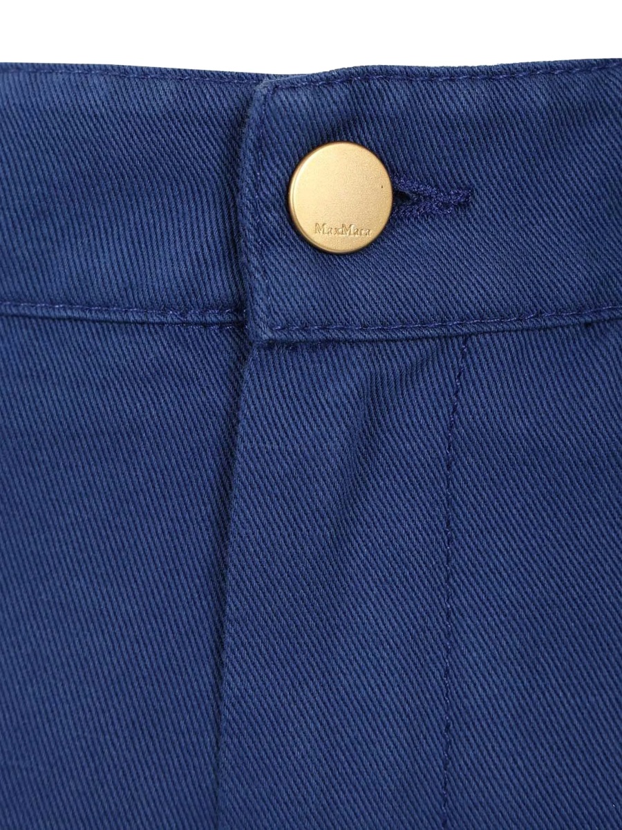 Pantaloni drepti S MaxMara albastri - Img 4