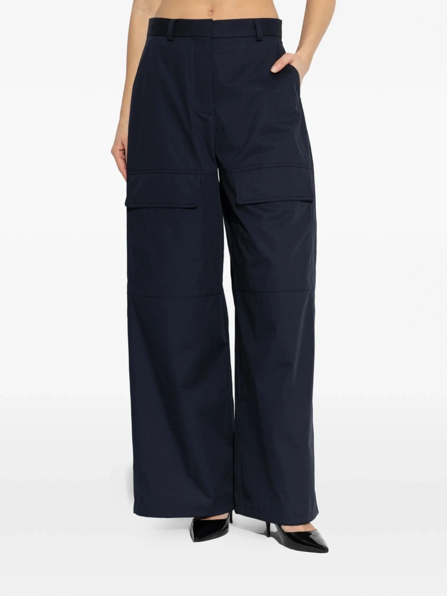 Pantaloni drepti Stella McCartney albastri - Img 3