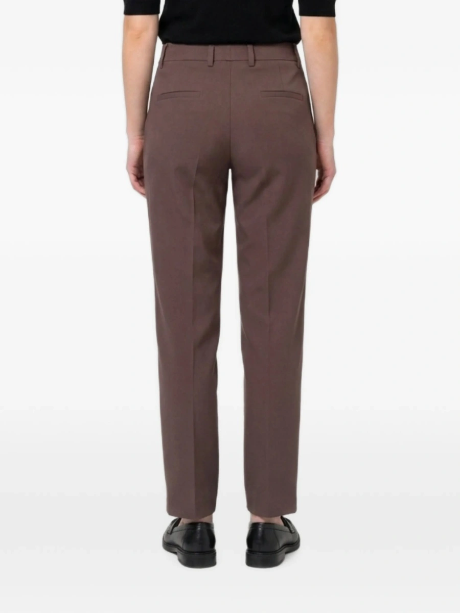 Pantaloni drepti SUTTON NEW YORK maro din polyester si elastan - Img 3