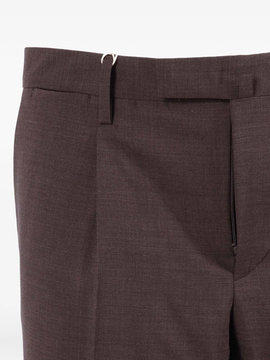 Pantaloni eleganti Briglia maro din material textil - Img 2