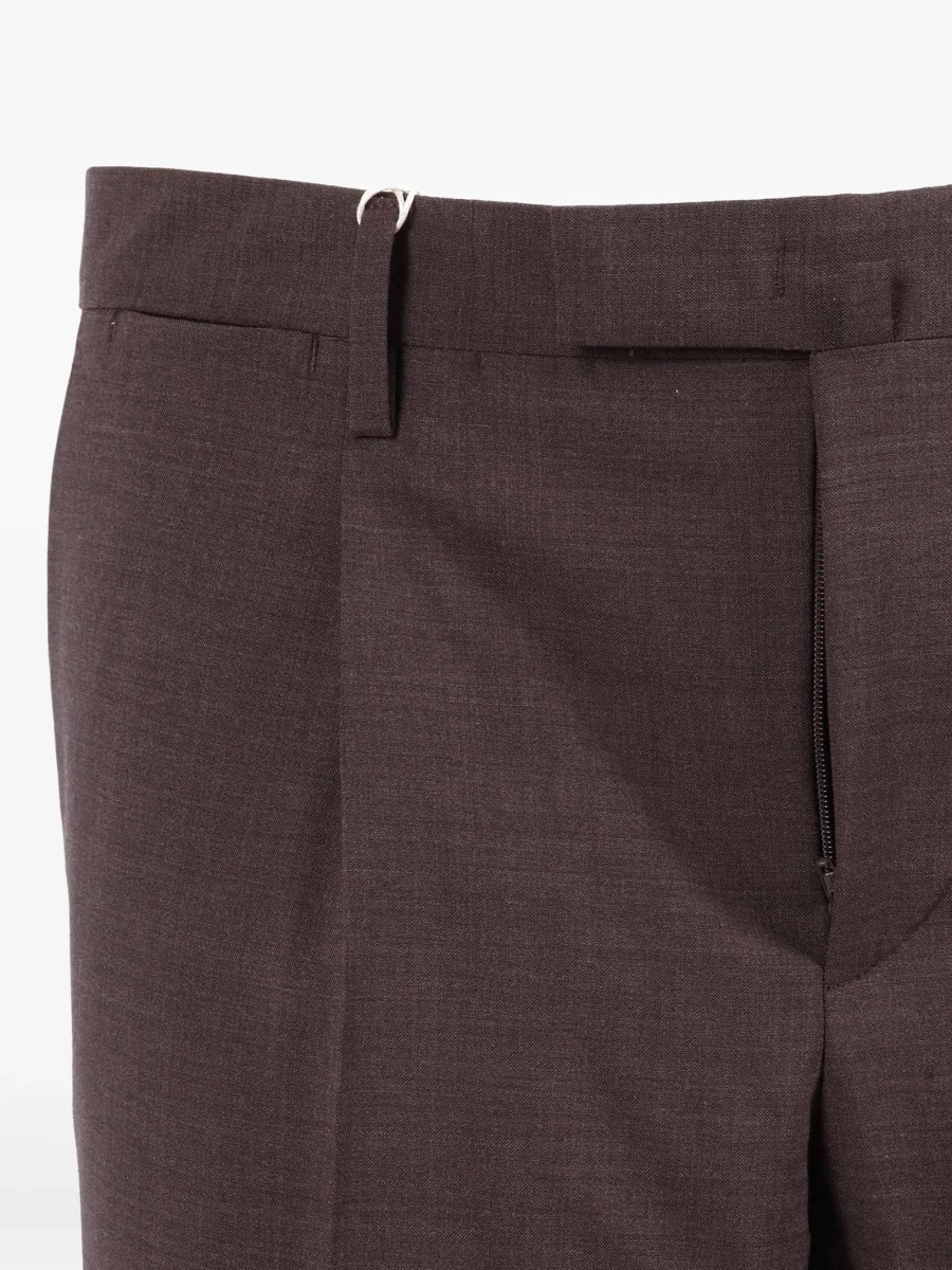 Pantaloni eleganti Briglia maro din material textil - Img 2