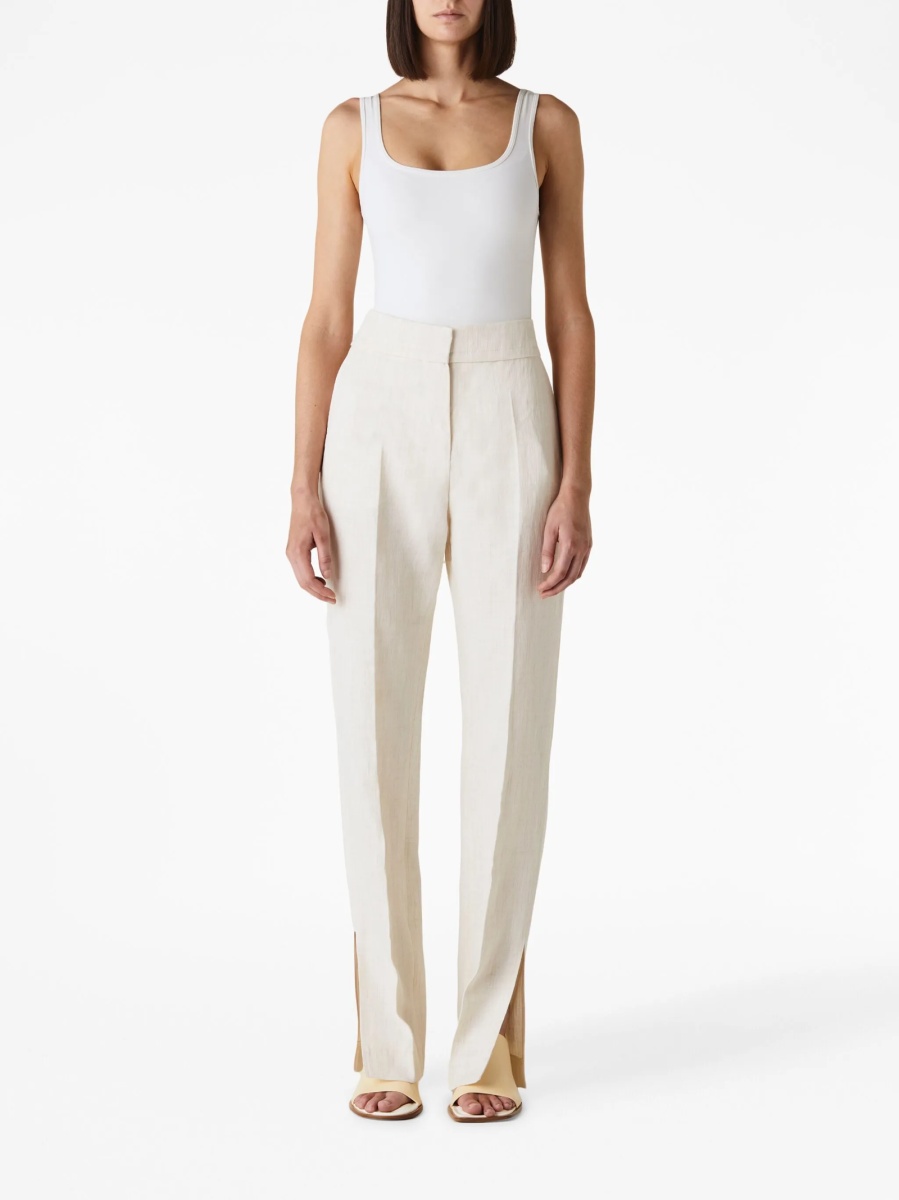 Pantaloni eleganti JACQUEMUS albi - Img 2