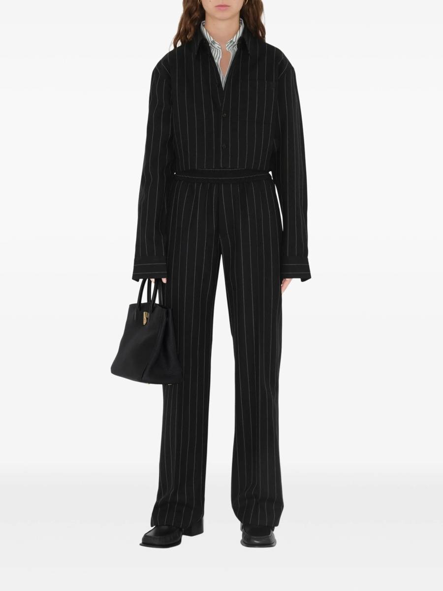 Pantaloni eleganti Peuterey negri din lana - Img 2