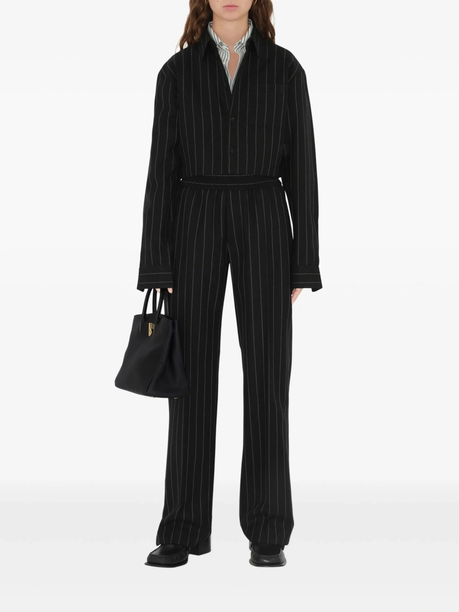 Pantaloni eleganti Peuterey negri din lana - Img 2