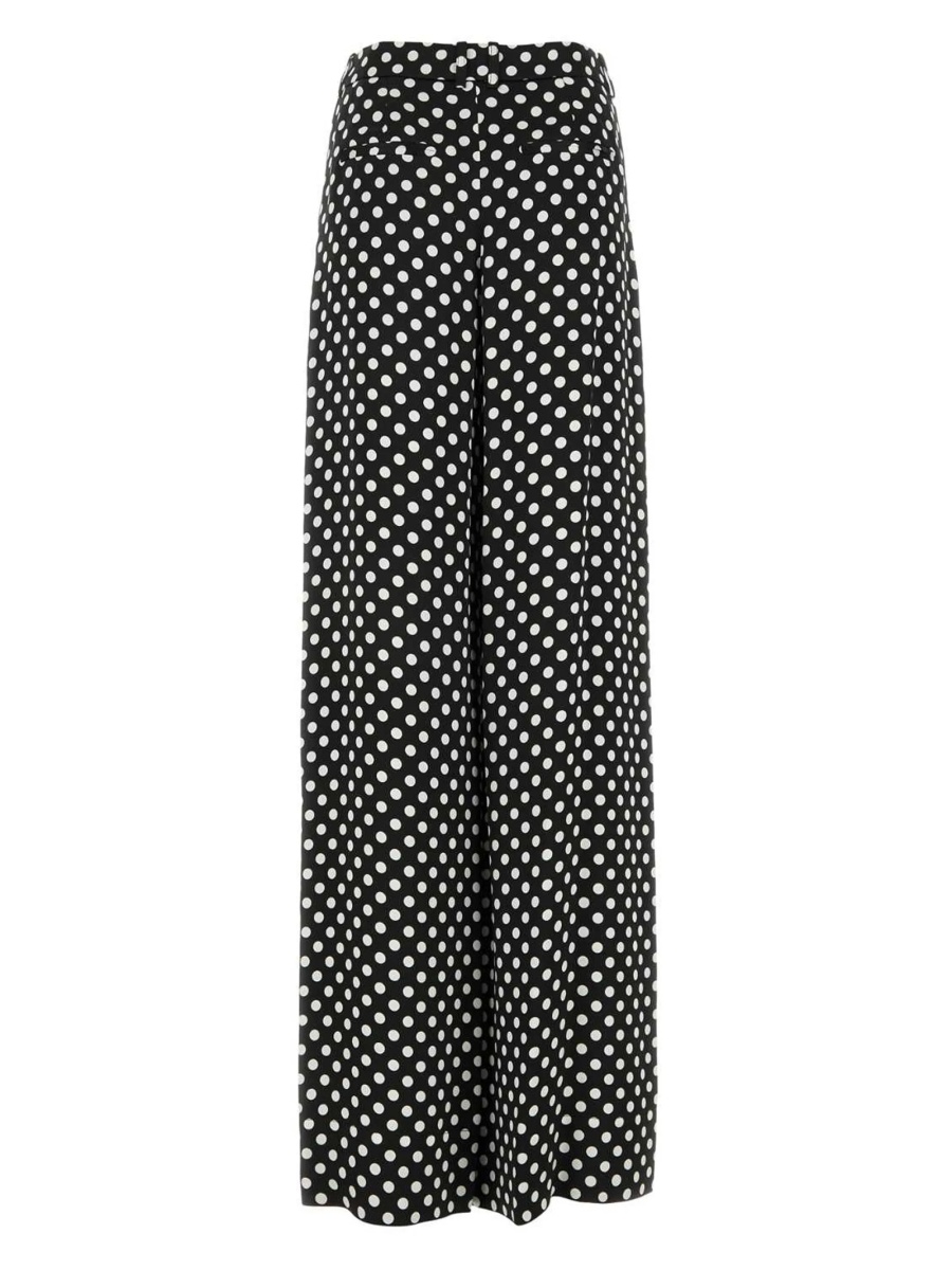 Pantaloni eleganti Saint Laurent negri din vascoza - Img 2
