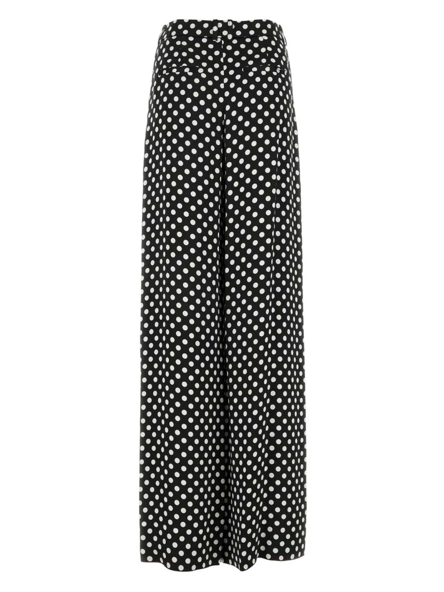 Pantaloni eleganti Saint Laurent negri din vascoza - Img 2