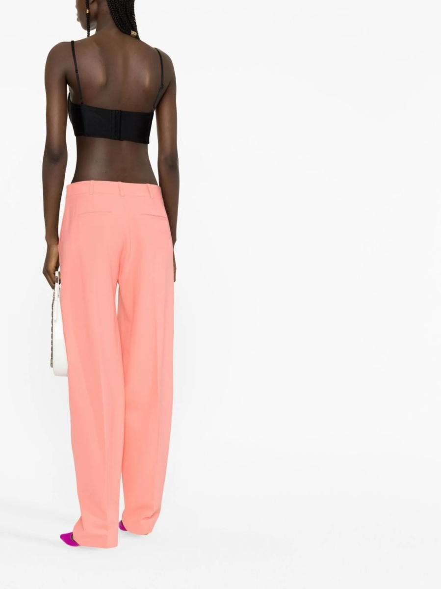Pantaloni eleganti THE ATTICO roz din spandex/elastan si polyester - Img 4