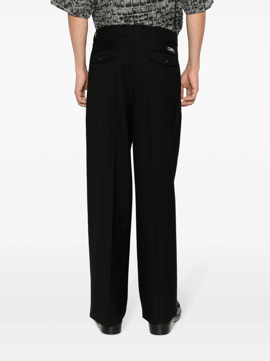 Pantaloni eleganti Versace negri din lana - Img 4