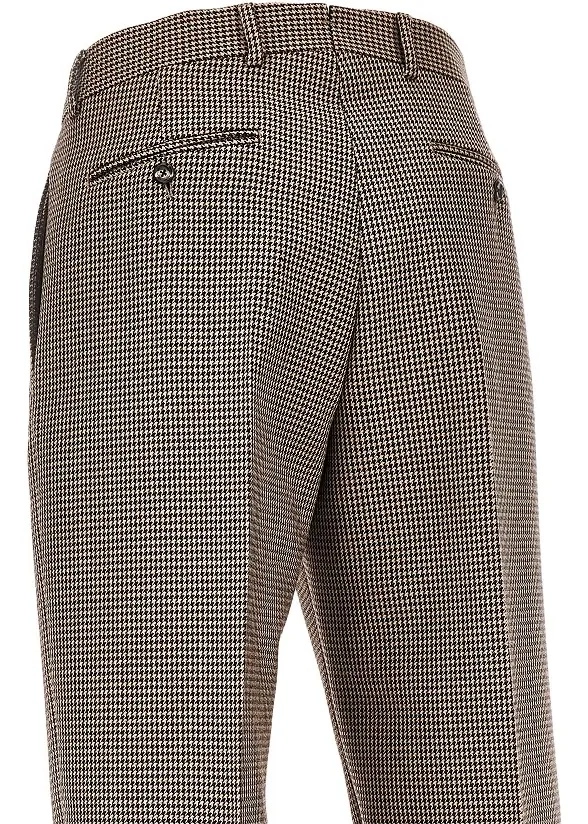 Pantaloni Emporio Armani multicolor din tweed - Img 4