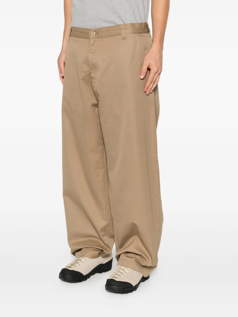 Pantaloni evazati Carhartt neutri din bumbac - Img 3