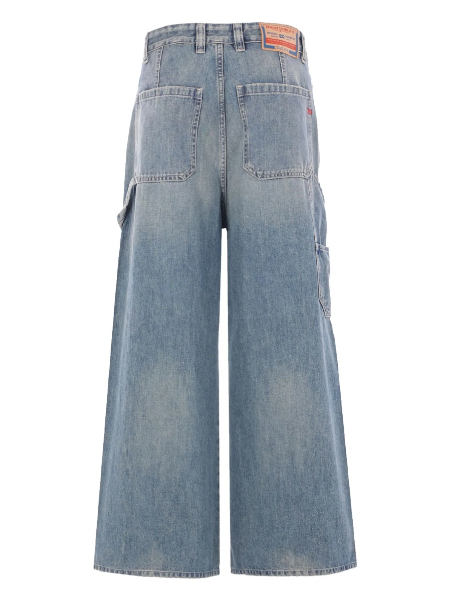 Pantaloni evazati Diesel albastri - Img 2