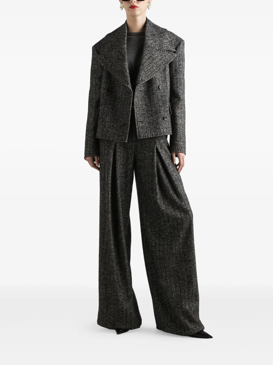 Pantaloni evazati Dolce &amp; Gabbana negri - Img 2