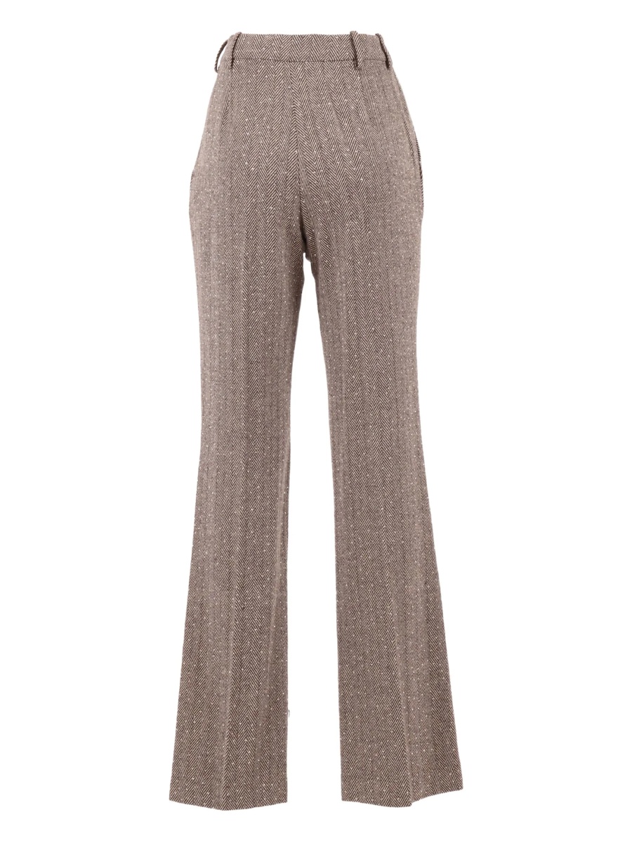 Pantaloni evazati Ermanno Scervino maro - Img 2