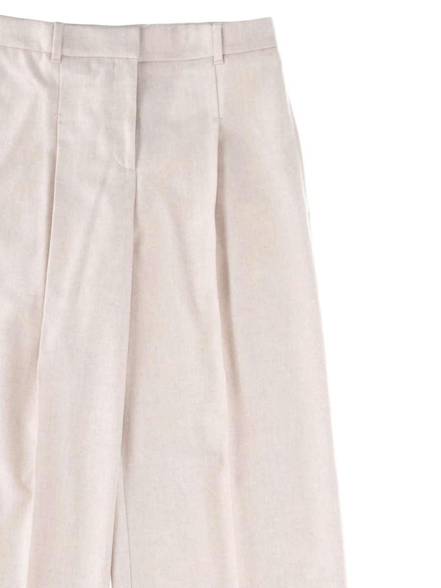 Pantaloni evazati Hugo Boss neutri - Img 2
