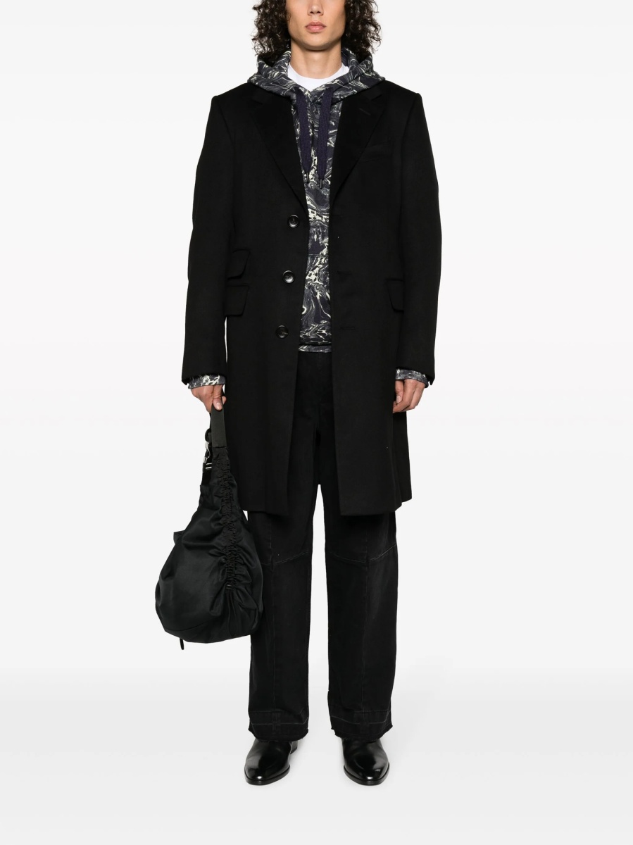 Pantaloni evazati Isabel Marant negri din bumbac - Img 2