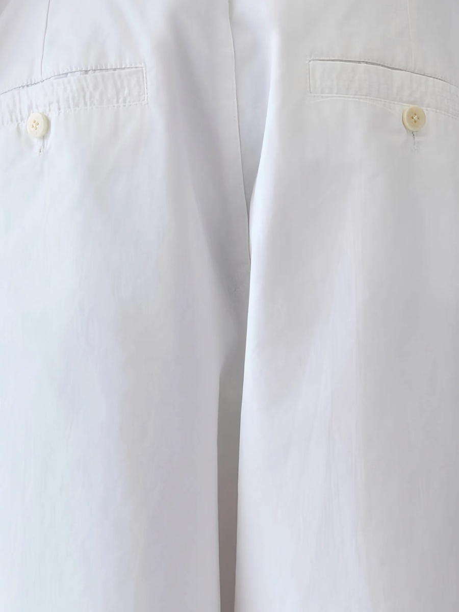 Pantaloni evazati JACQUEMUS albi - Img 3