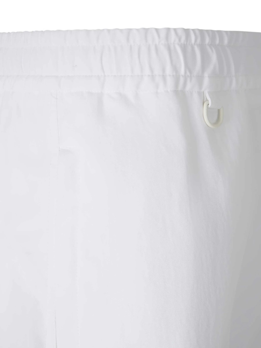 Pantaloni evazati Laminar albi - Img 4