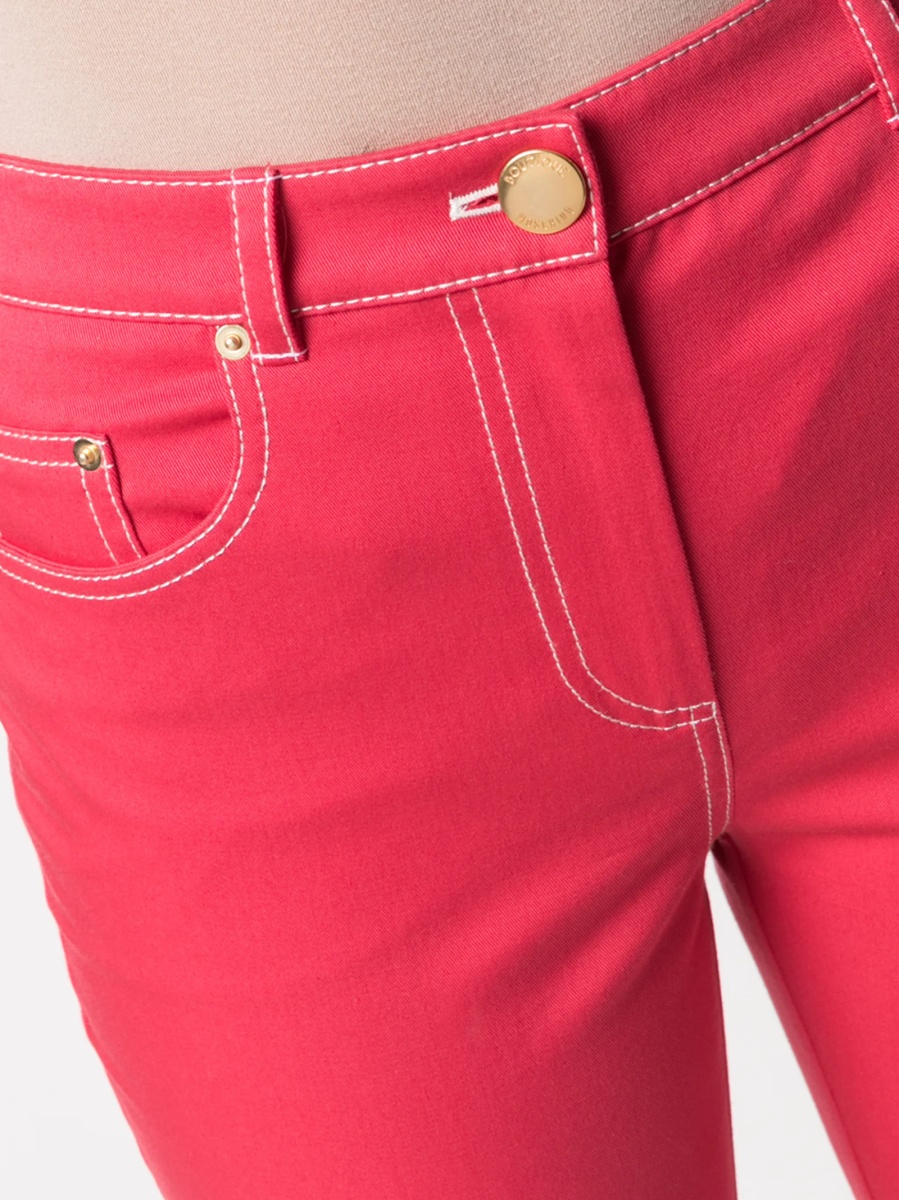 Pantaloni evazati LOVE Moschino roz - Img 5