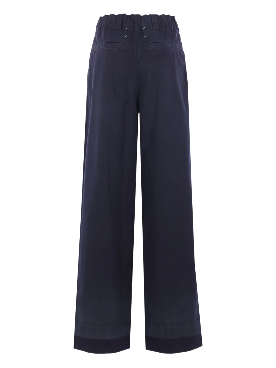 Pantaloni evazati Maison Margiela albastri - Img 2
