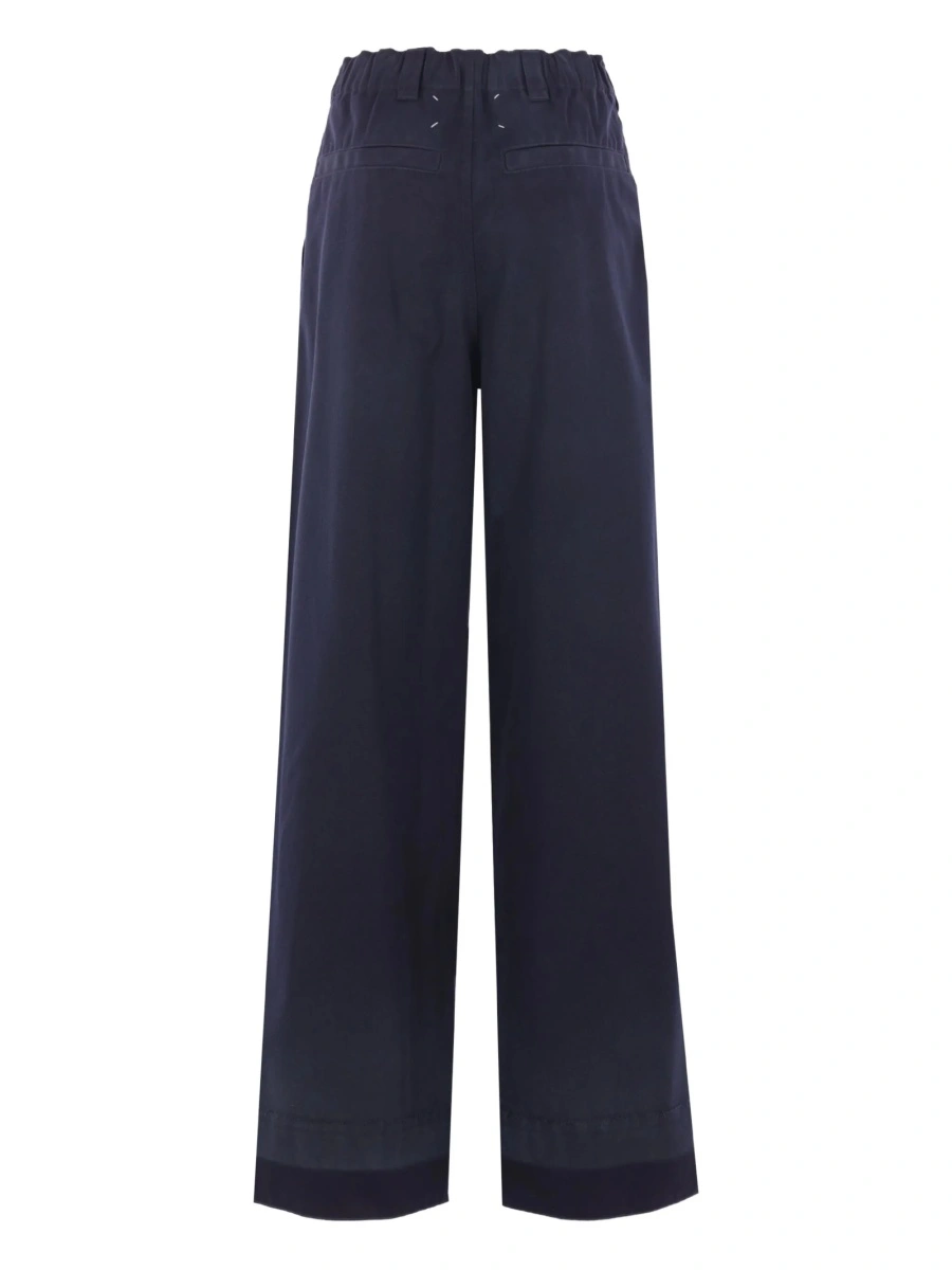 Pantaloni evazati Maison Margiela albastri - Img 2