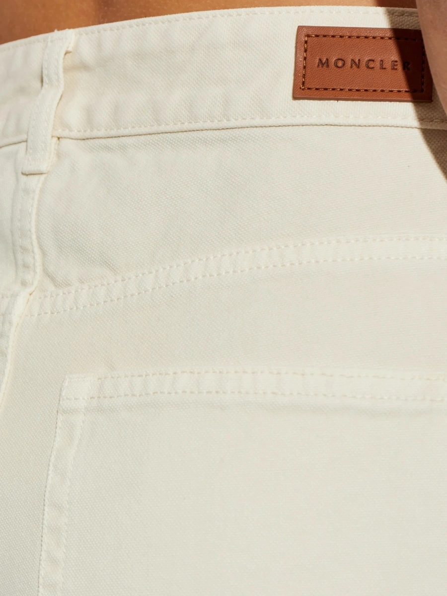 Pantaloni evazati Moncler neutri - Img 5