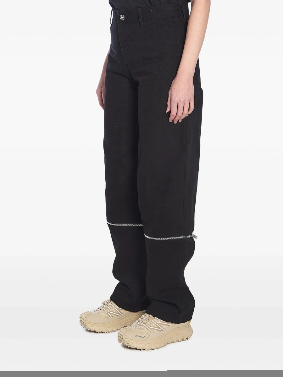 Pantaloni evazati MONCLER WILLOW SMITH negri - Img 2