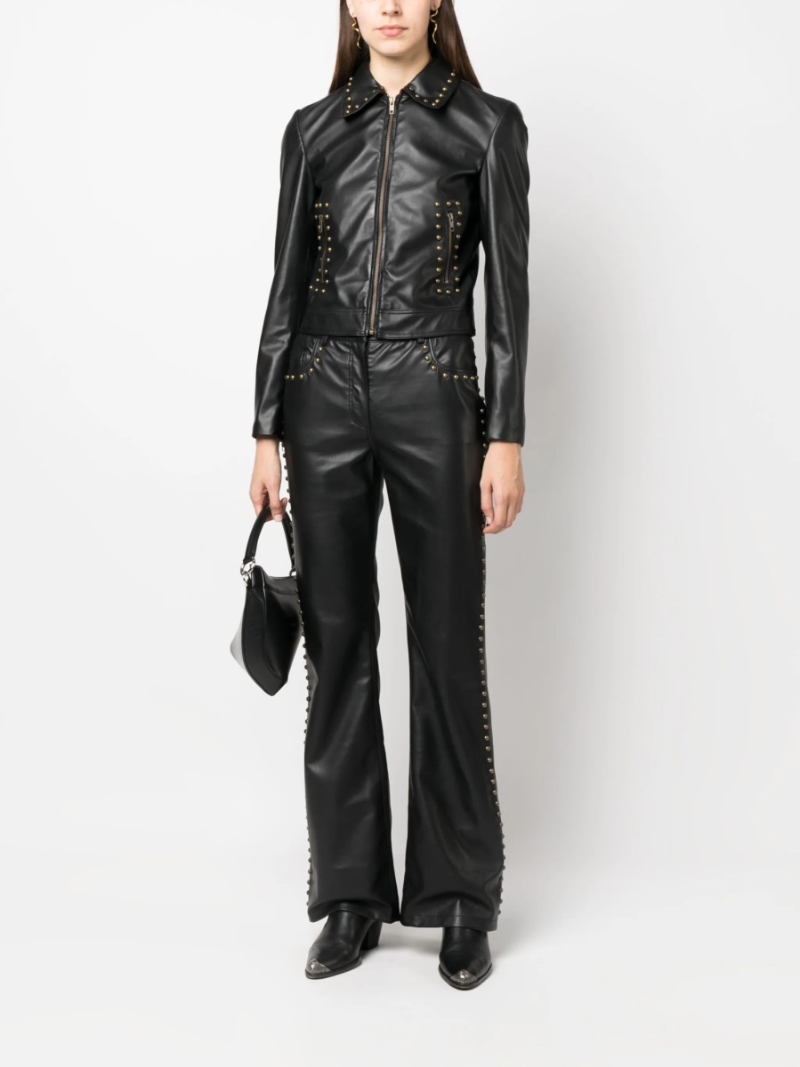 Pantaloni evazati MOSCHINO JEANS negri - Img 2