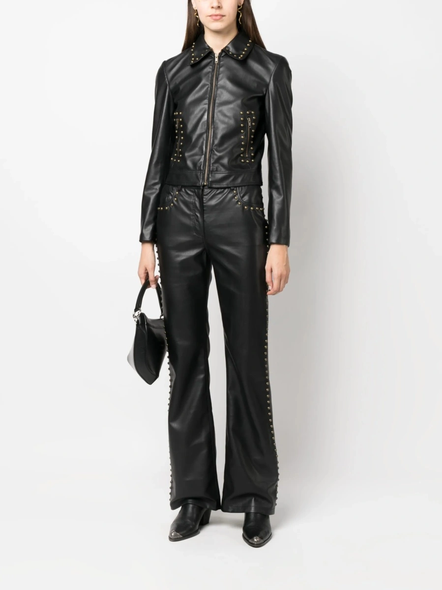 Pantaloni evazati MOSCHINO JEANS negri - Img 2