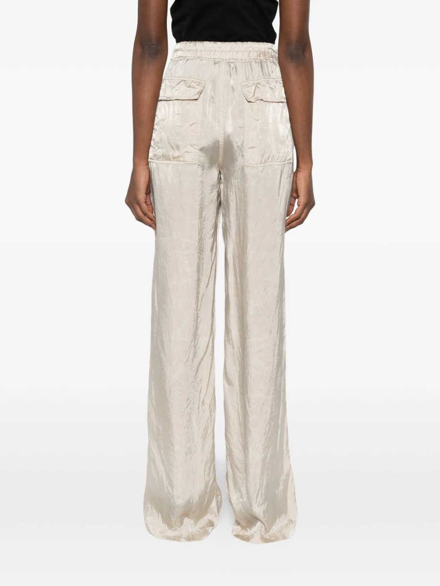 Pantaloni evazati Rick Owens neutri din cupru - Img 4