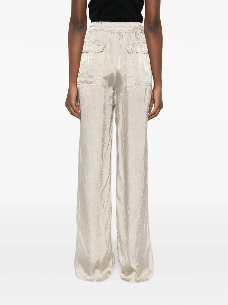 Pantaloni evazati Rick Owens neutri din cupru - Img 4
