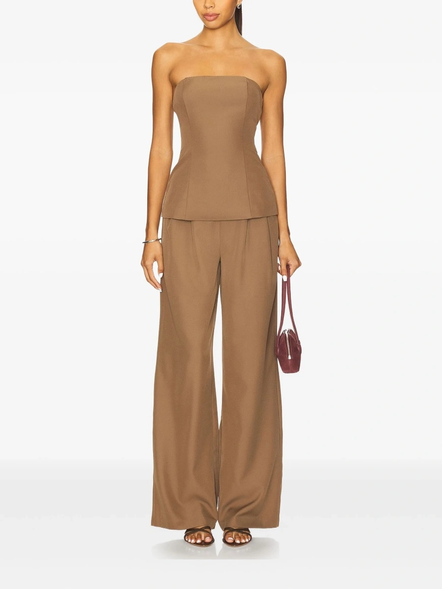 Pantaloni evazati Selia Richwood maro - Img 2